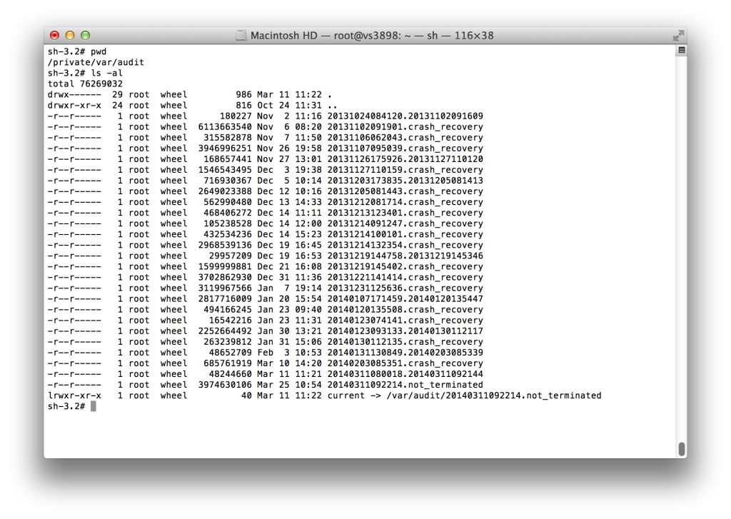 Mac OS X Sistemlerde Audit Log Analizi